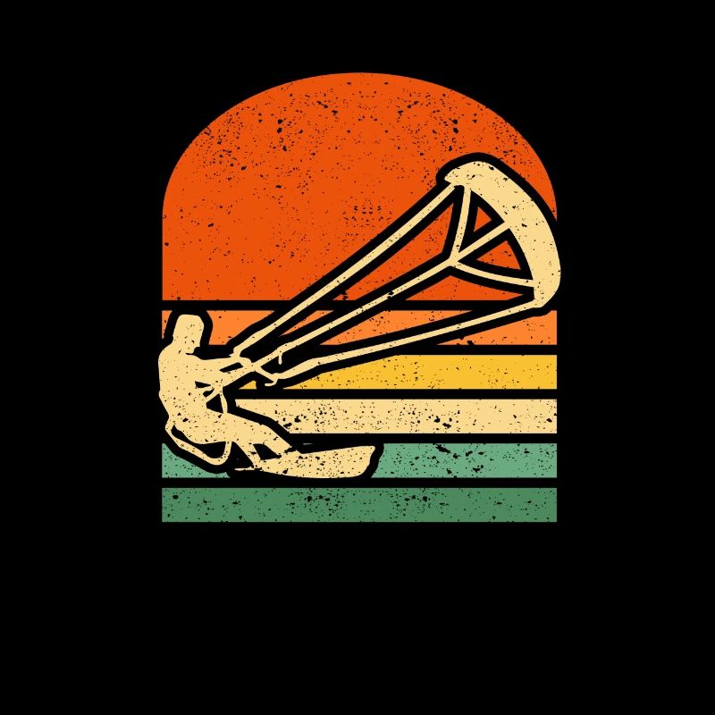 Kitesurf Rétro Vintage Surfboard Kiteboard Kite