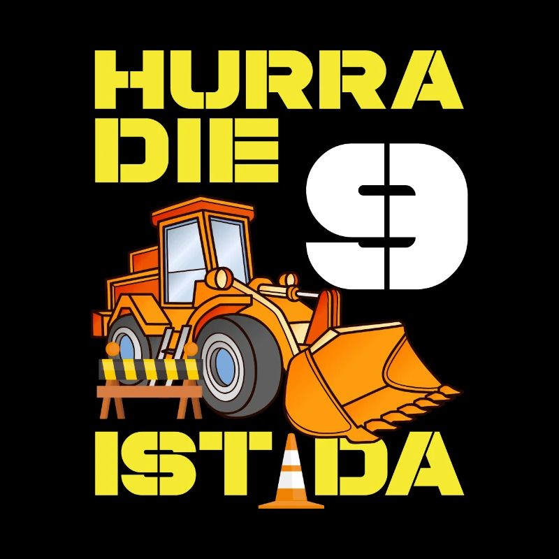 Bagger 9. Geburtstag Baggerfahrer Jungen Geschenk