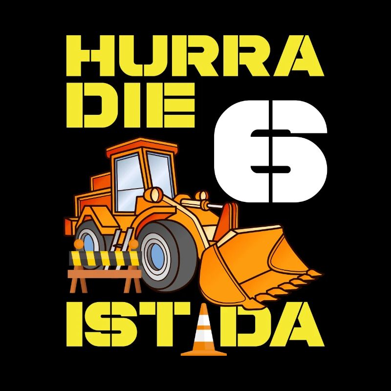 Bagger 6. Geburtstag Baggerfahrer Jungen Geschenk