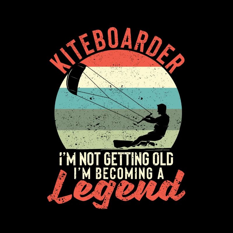 Surfer Kiteboarder Je ne vieillis pas, je deviens