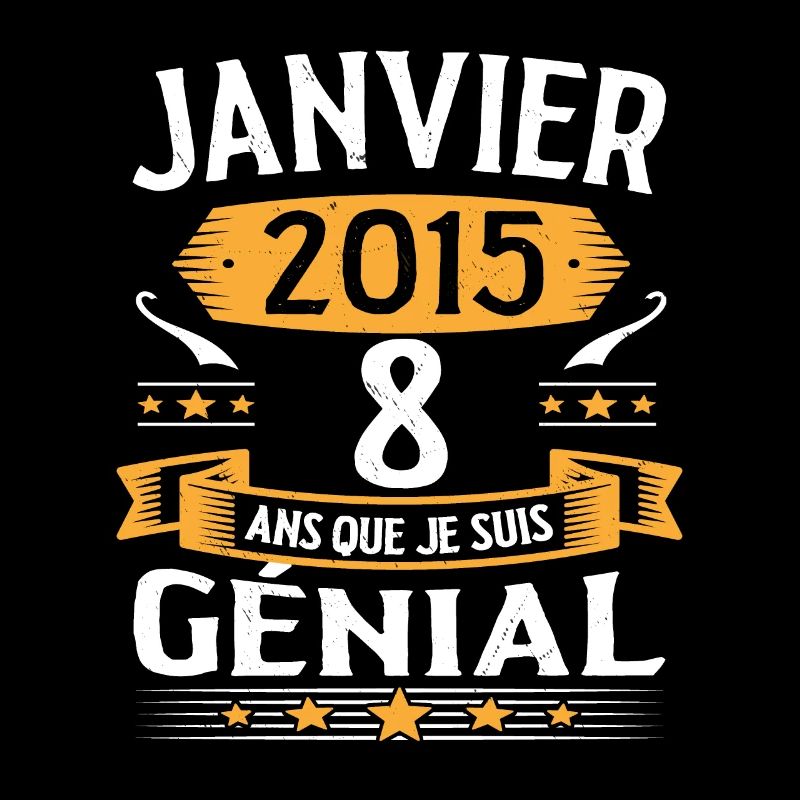 Janvier 2015 8 Ans Anniversaire Vintage Cadeau