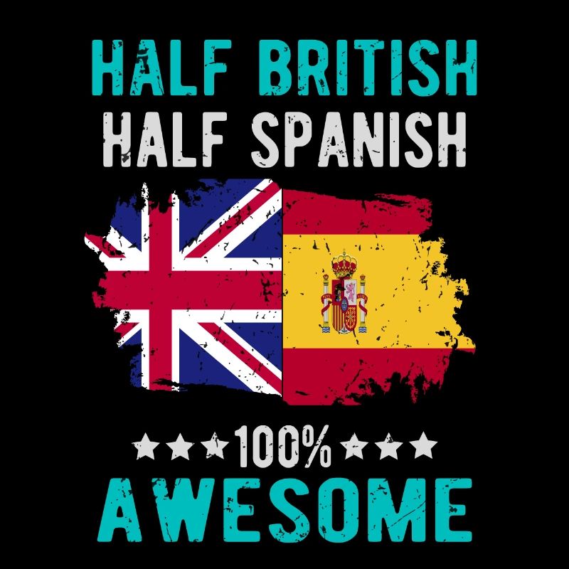 Moitié britannique moitié espagnole