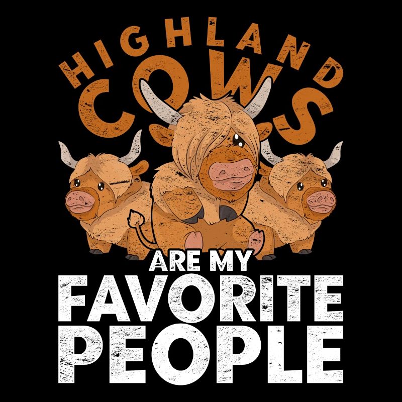 Animal Gift Funny Scottish Highland Cattle