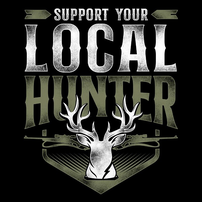 Buck Deer Hunting Hunter Vintage