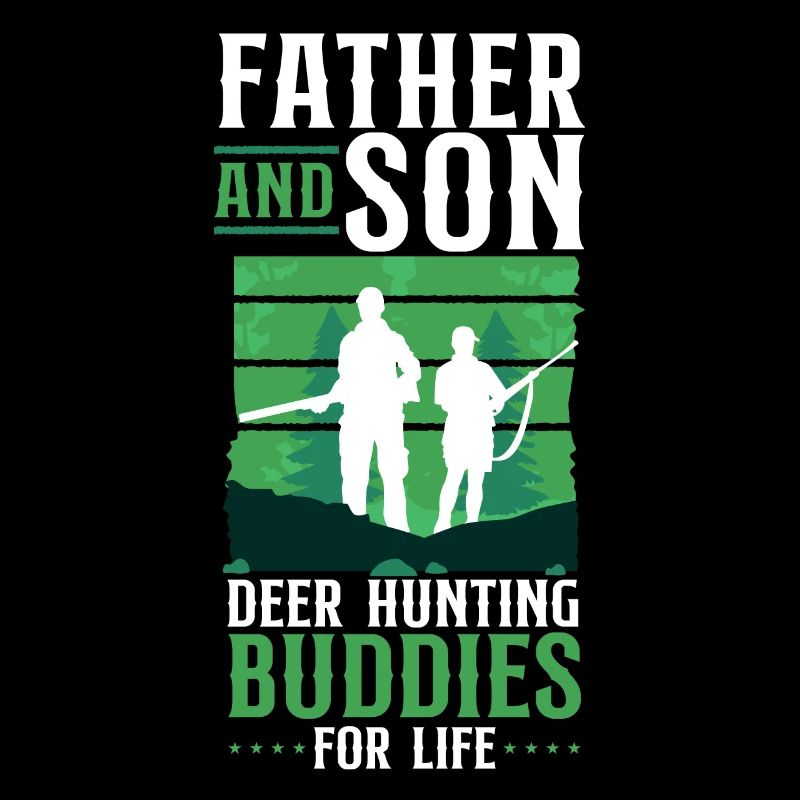 Cerf chasse chasseur père
