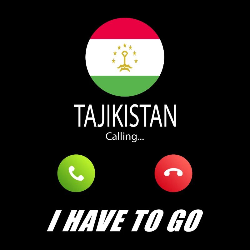 Tadschikistan ruft an Lusiger Flaggen Spruch
