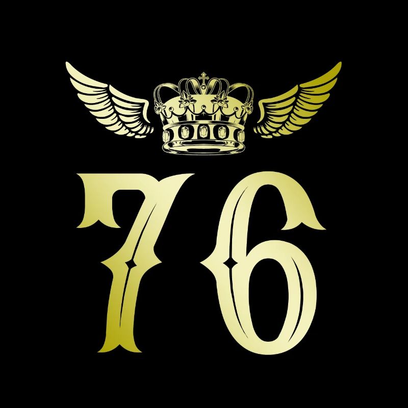 76 Number crown