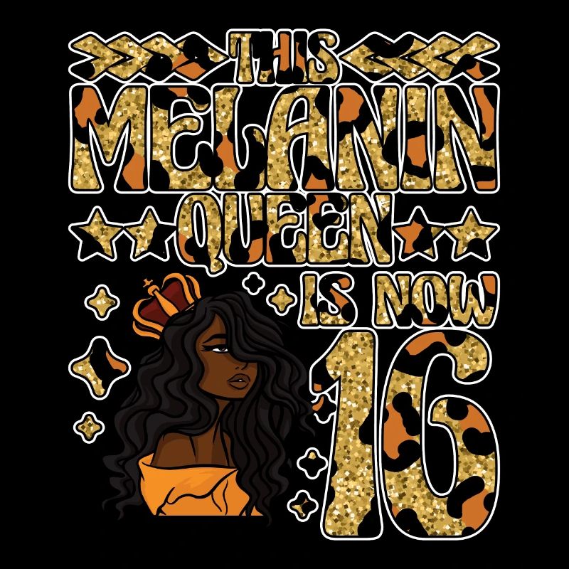 This melanin queen is now 16 black