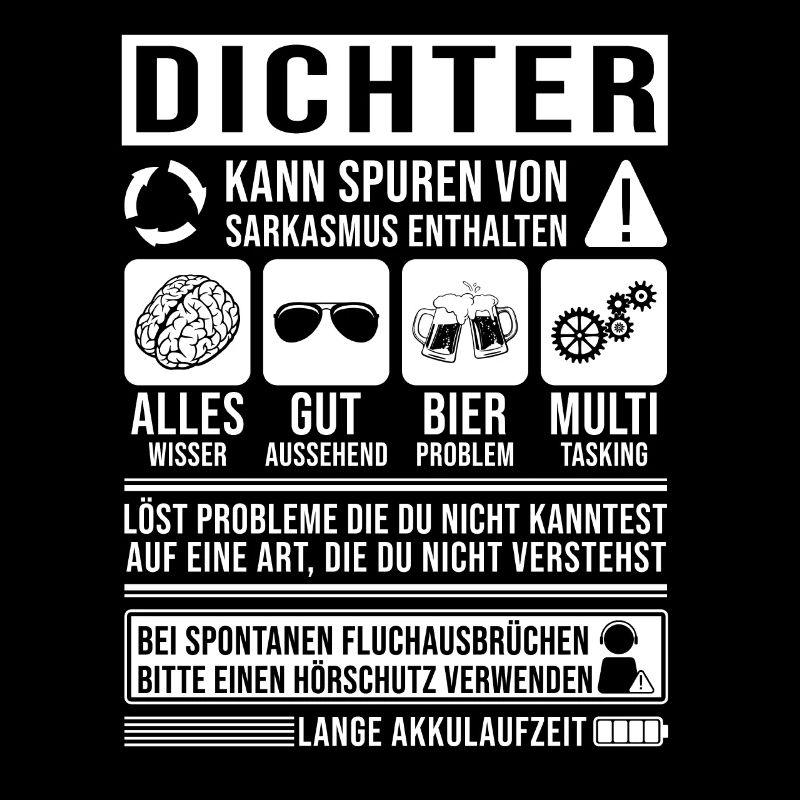 Dichter Spruch lustig
