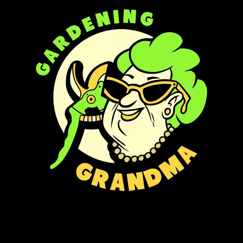 Gartenarbeit Oma Garten Gärtnerin Großmutter