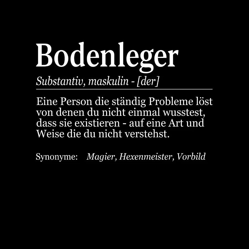 Bodenleger Definition