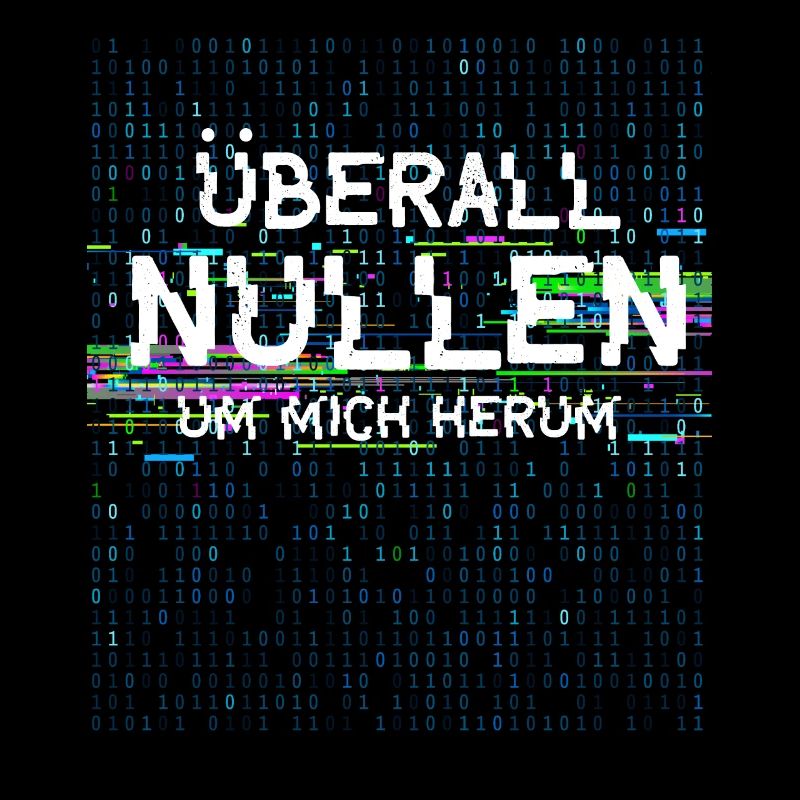 Überall Nullen Um Mich Herum IT Nerd Vaporwave