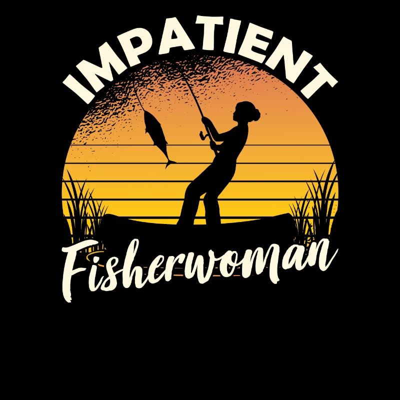 Pêcheuse impatiente Pêche Pêcheurs Pêche