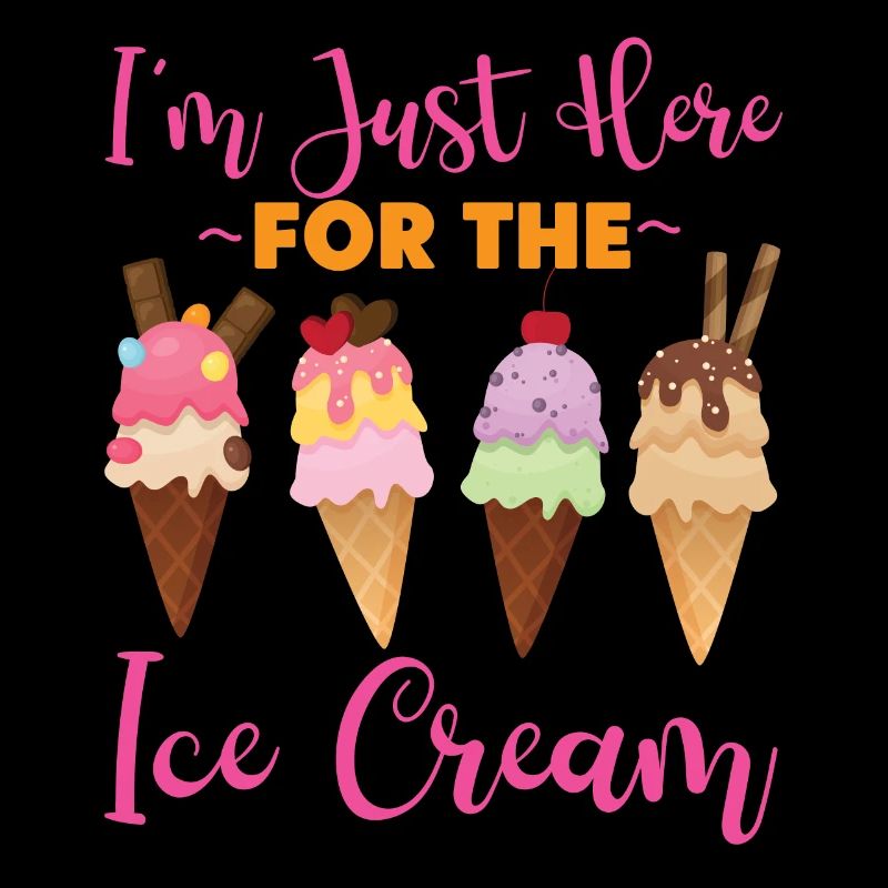 Cornet de crème glacée pour lequel je suis juste là