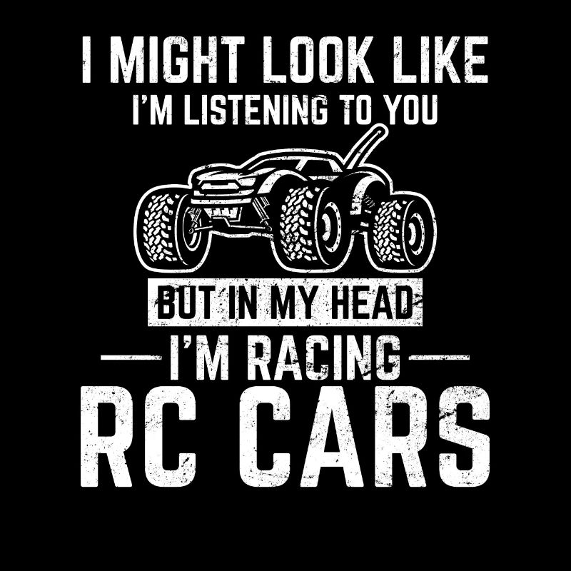 Dans ma tête, je fais de la course de voitures RC drôle télécommande