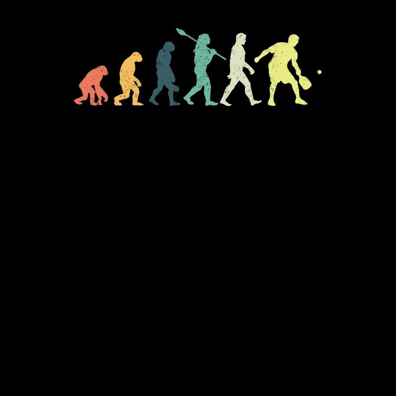 Lustiges Pickleball Paddel Pickleball Evolution Wortspiel