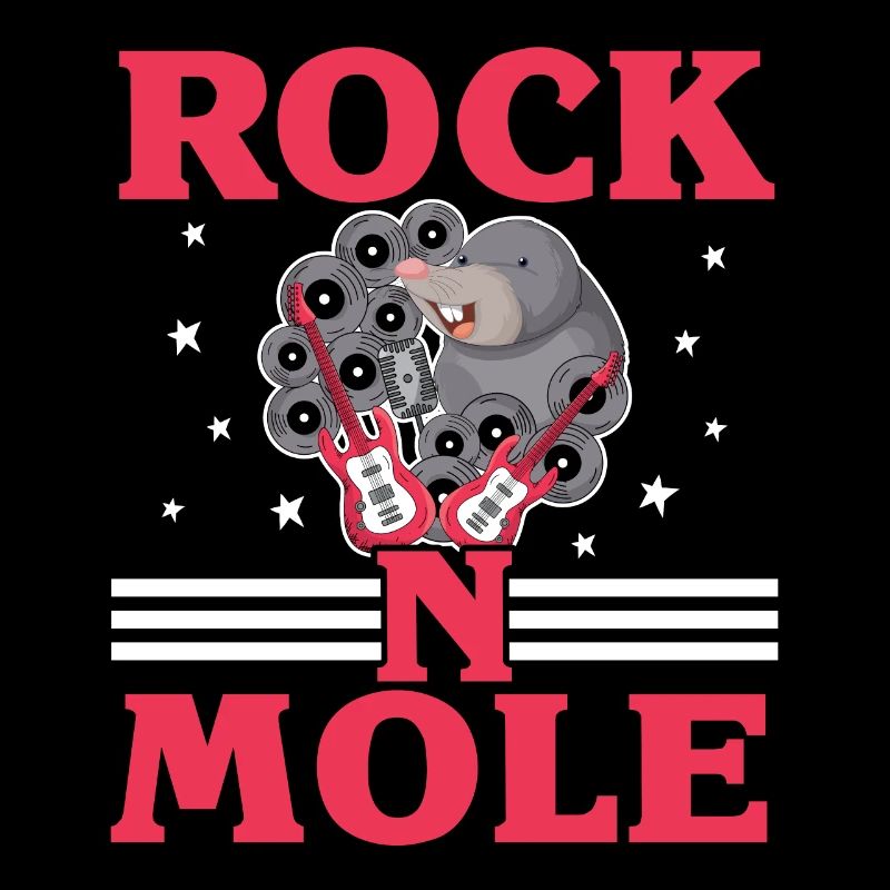 Rock N' Mole Animal Rocker Mole Lover M