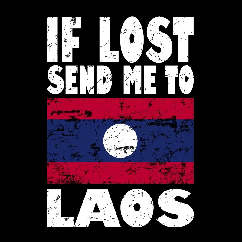 Laos Flagge Spruch