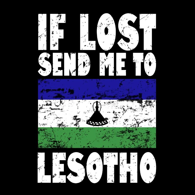 Lesotho Flagge Spruch