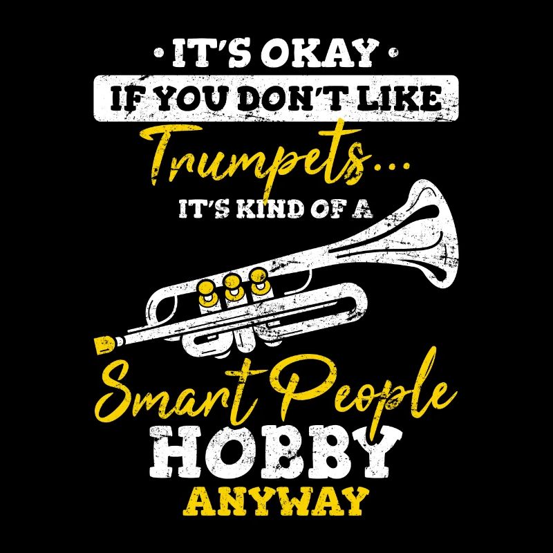 Funny Trumpet Player Smart People Hobby Marching B