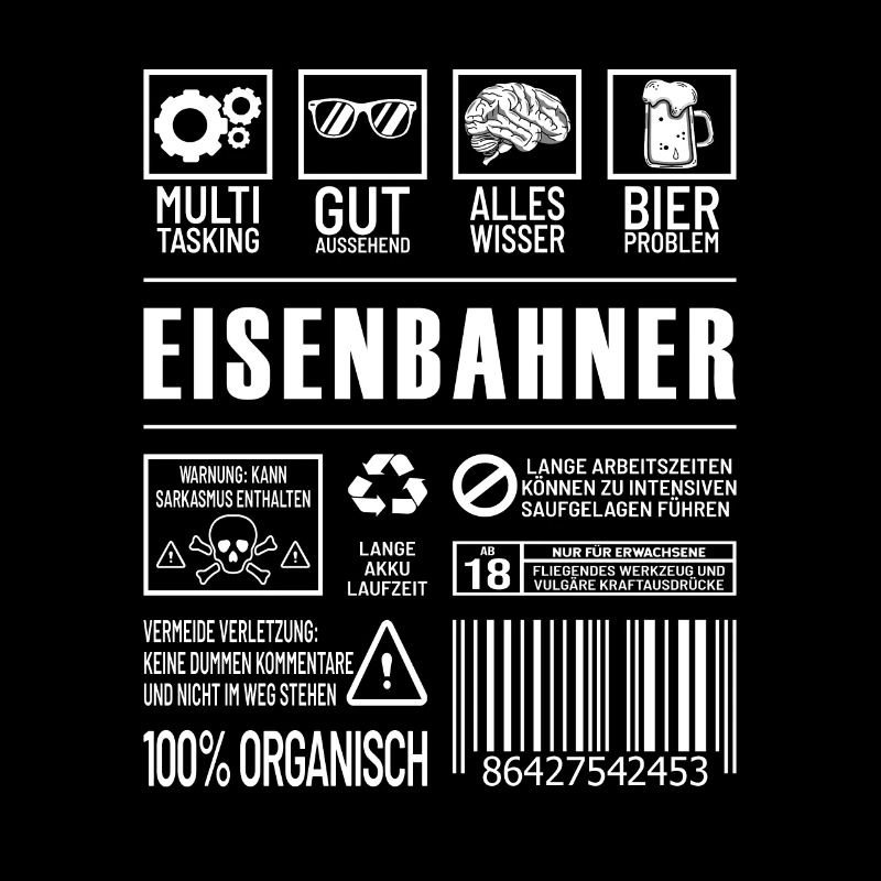 Eisenbahner Lustiger Beruf Spruch Schaffner