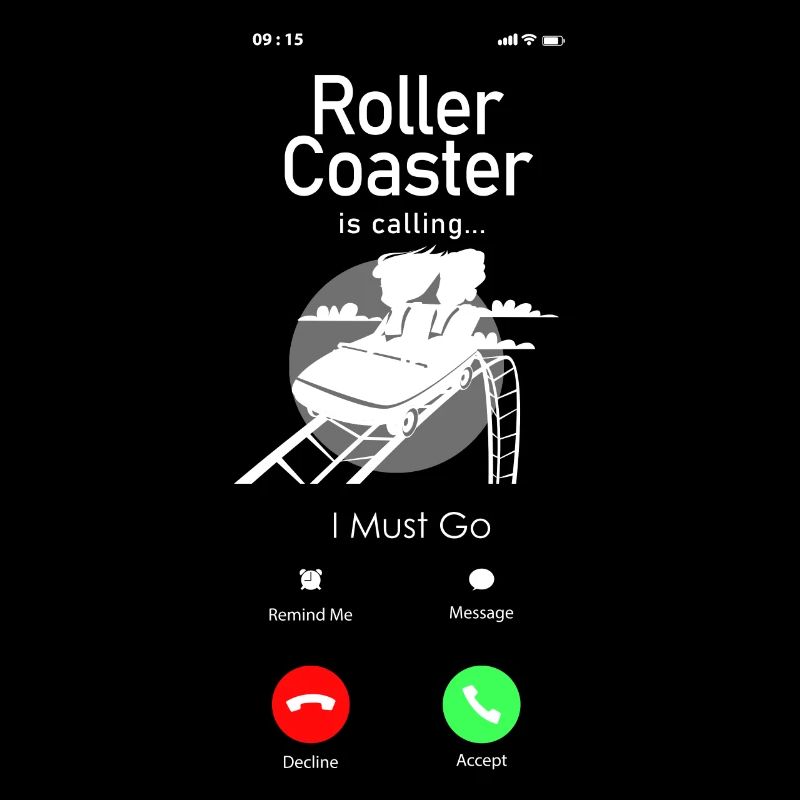 Affichage du téléphone Roller Coaster
