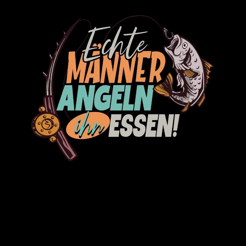 Angler Echte Männer Angeln Ihr Essen