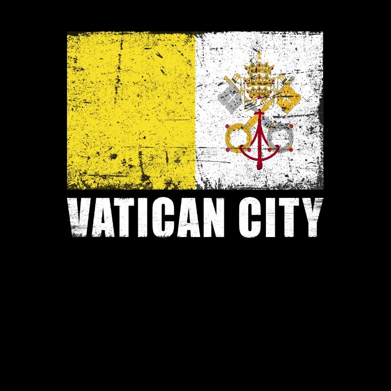 Drapeau de la Cité du Vatican Grunge Drapeau de la Cité du Vatican