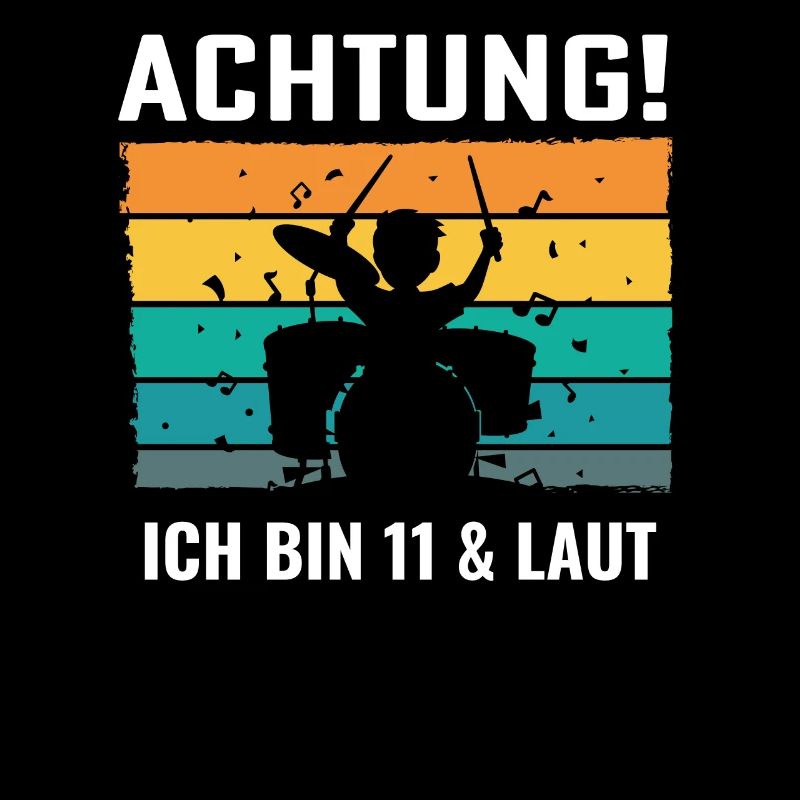 Drummer Schlagzeug Schlagzeuger 11. Geburtstag