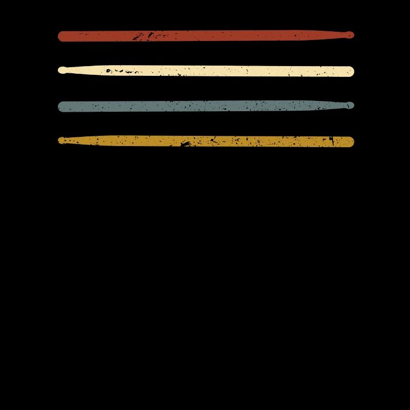 Retro Schlagzeuger Drumsticks Drummer