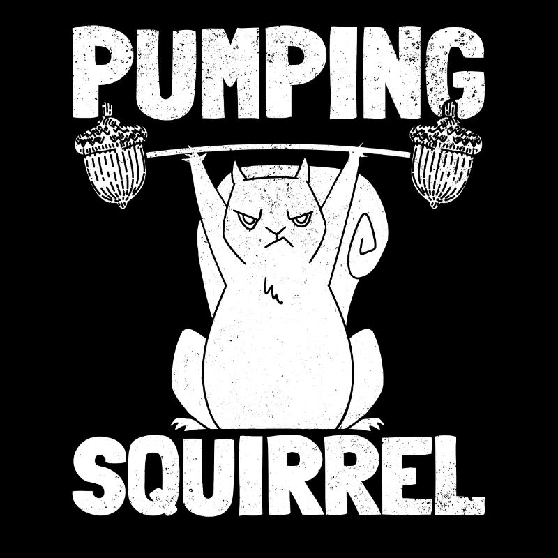 Pumping Squirrel Powerlifting Squirrel