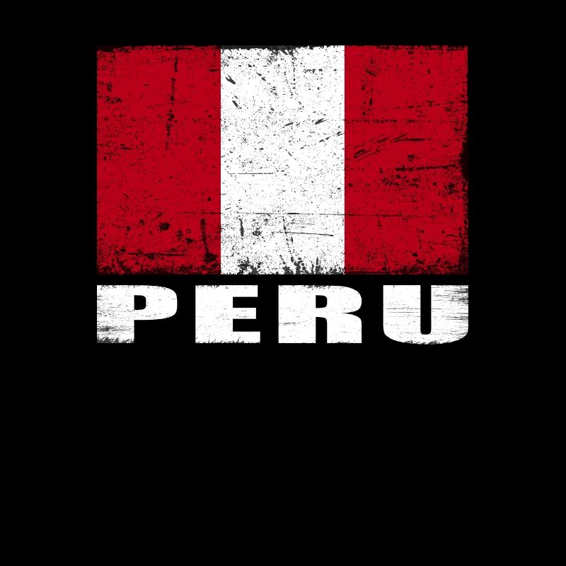 Drapeau du Pérou Grunge Drapeau du Pérou