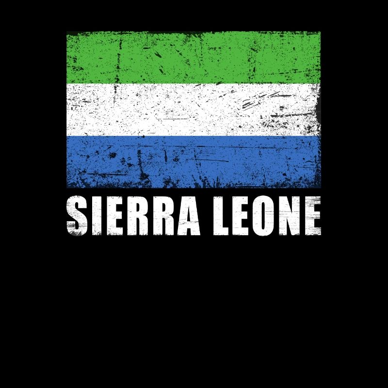 Drapeau de la Sierra Leone Grunge Drapeau de la Sierra Leone