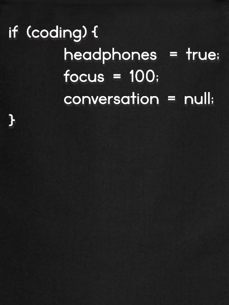 Headphones, encoders, programmers coding