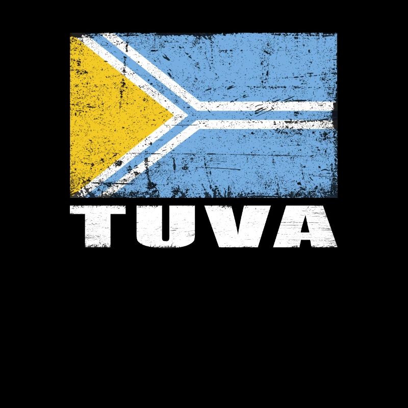 Drapeau Tuva Grunge Drapeau Tuva