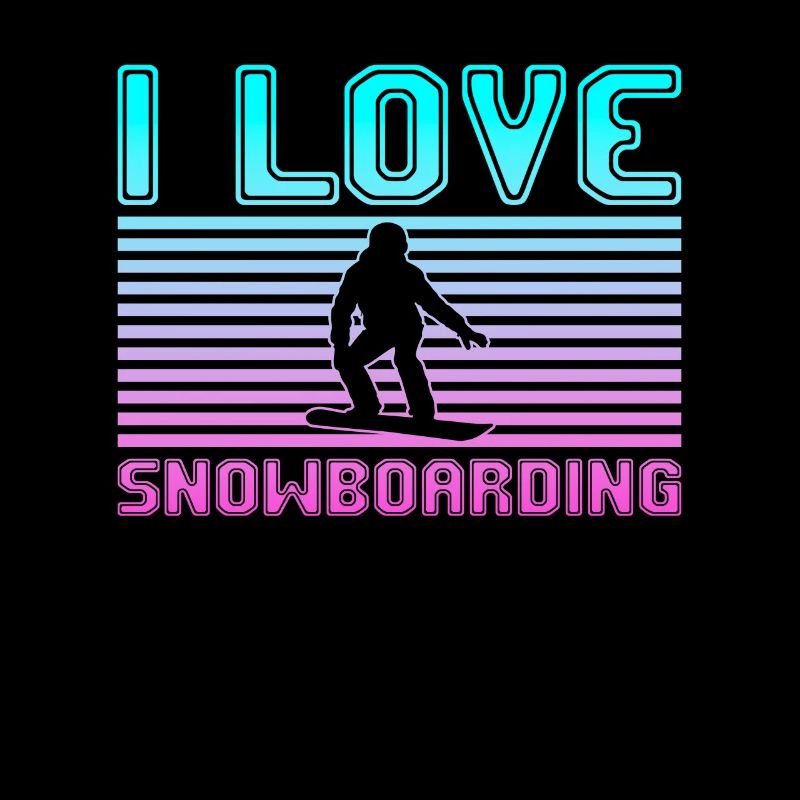I love snowboarding