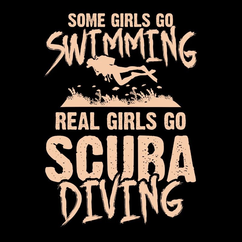 mädchen scuba tauchen