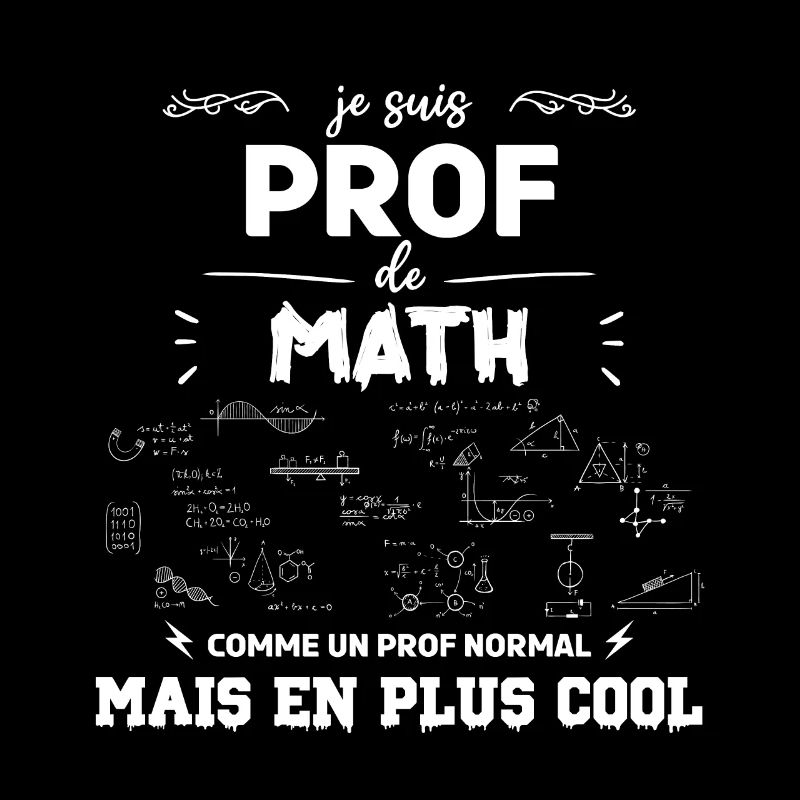 je suis prof de maths