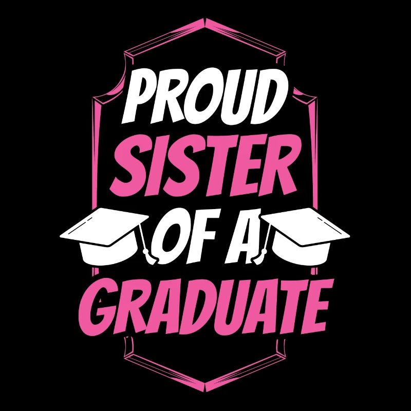 Stolze Schwester Eines Absolventen Absolvent