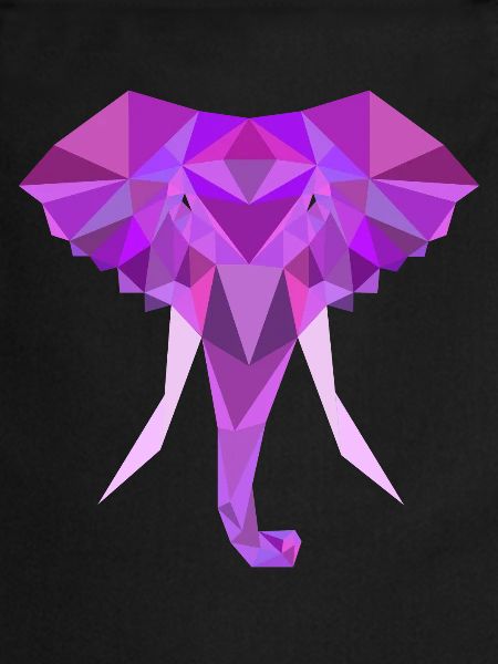 Polygone Poly Bas Éléphant