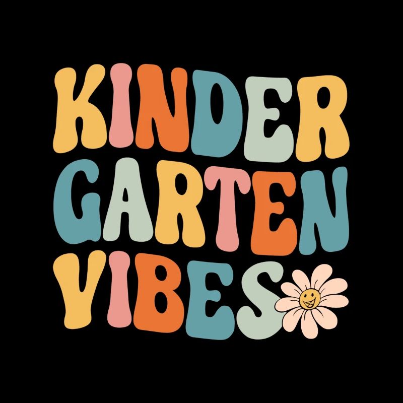 Groovy Hello Kindergarten Vibes Retro Teacher