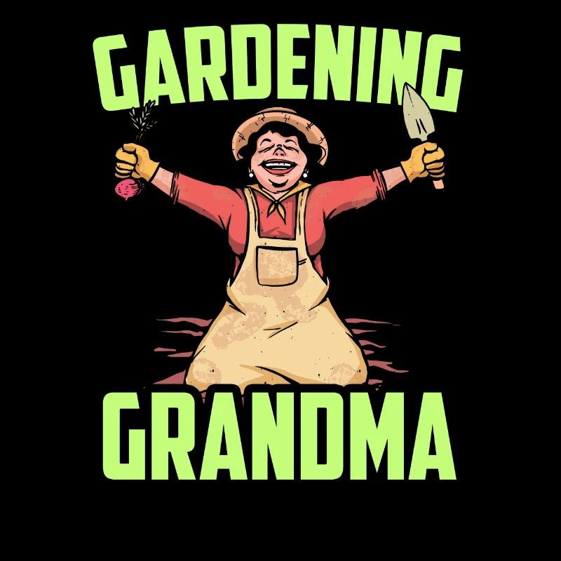 Gartenarbeit Oma Gärtnerin Garten Großmutter