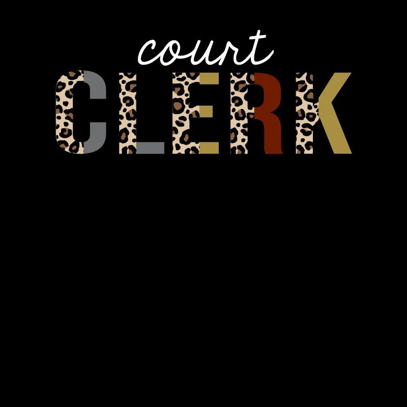 Cadeau drôle d'impression de léopard de greffier de cour