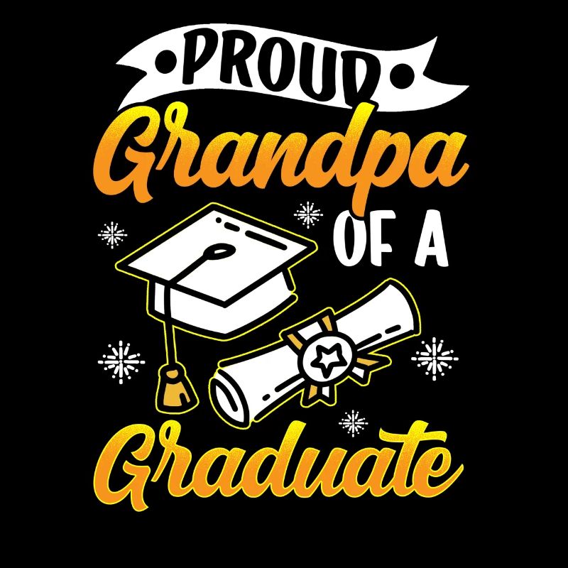 Stolzer Großvater Eines Absolventen Absolvent