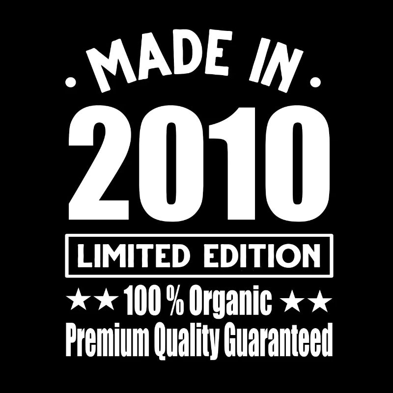 Made in 2010 Vintage Retro Limited Edition
