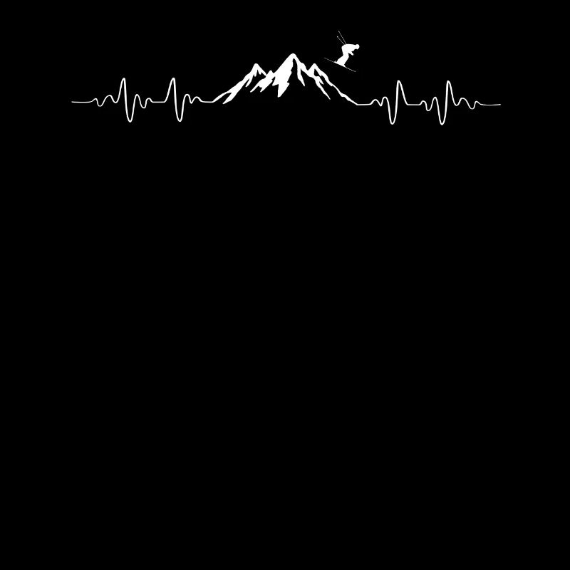 Skiing Ski Heartbeat