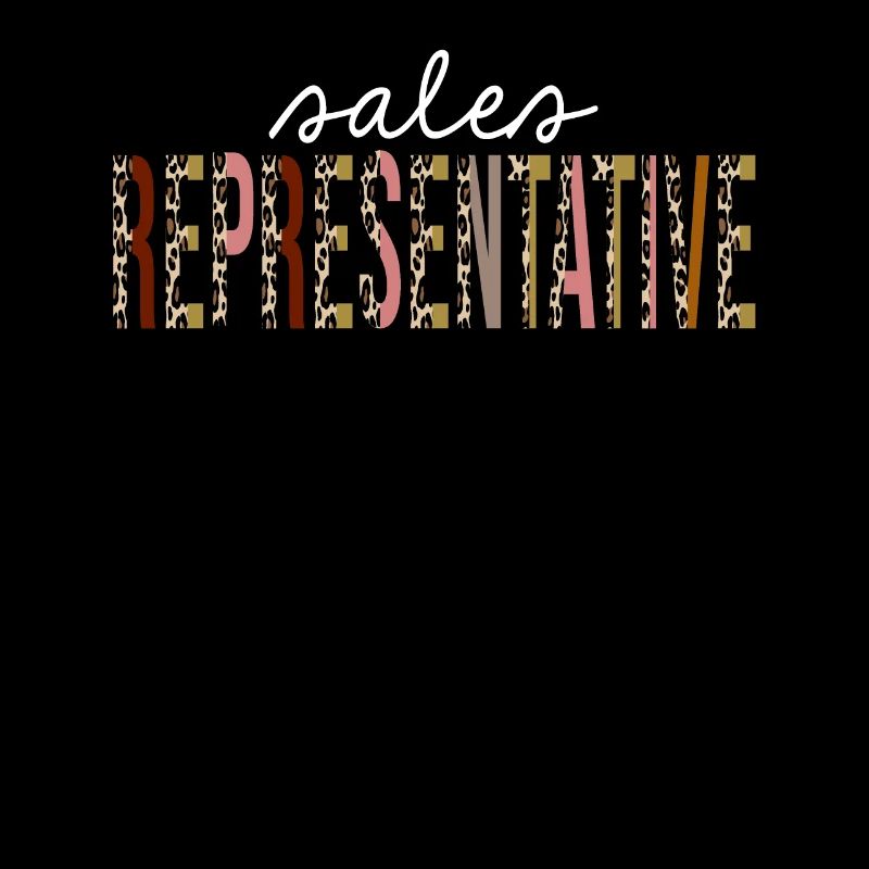 Représentant des ventes Leopard Print Funny Gift