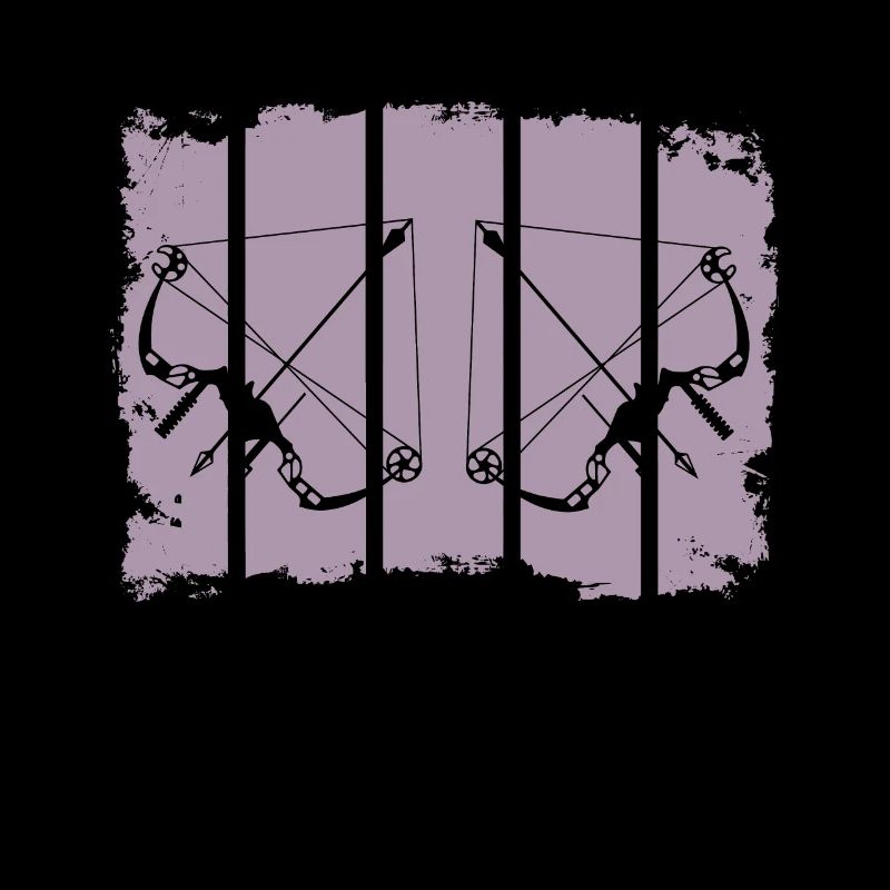 Bogenschießen Kompositbogen Retro Streifen