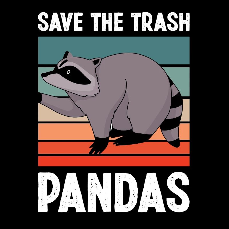 Waschbär Müll Panda