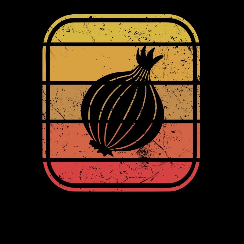 Oignon Lover Retro Vegetables Vegan Idée cadeau